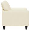 vidaXL Sessel Creme 60 cm Kunstleder