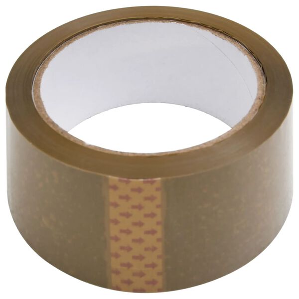 vidaXL Paketklebeband 72 Stk. Braun 48 mm x 66 m