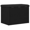 vidaXL Sitzbank mit Stauraum Schwarz Eichen-Optik 62 x 42 x 45 cm
