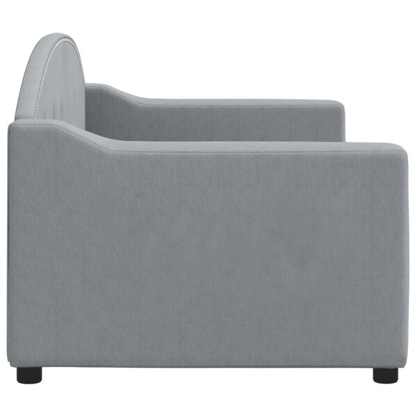 vidaXL Tagesbett Hellgrau 80x200 cm Stoff