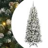 vidaXL K&uuml;nstlicher Weihnachtsbaum mit 300 LEDs mit St&auml;nder Wei&szlig; 210 cm