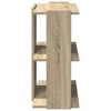 vidaXL B&uuml;cherregal 3 B&ouml;den Sonoma-Eiche 60x30x60 cm Holzwerkstoff