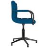 vidaXL Esszimmerst&uuml;hle 4 Stk. Drehbar Blau Samt