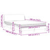 vidaXL Bett mit Matratze "Dover" Dunkelgrau 140x190 cm Samt