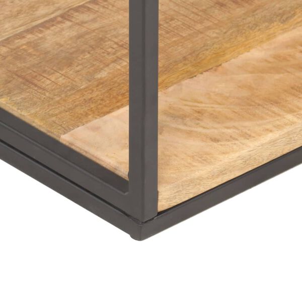 vidaXL B&uuml;cherregal 80x30x180 cm Raues Mangoholz