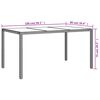 vidaXL 5-tlg. Garten-Essgruppe mit Kissen Braun Poly Rattan