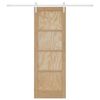 vidaXL Schiebet&uuml;r ORKDAL Braun 73,5 x 211 cm Massives Kiefernholz