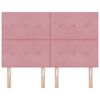 vidaXL Kopfteil mit Kopfteil Rosa 160 cm Kunstleder