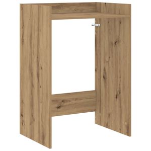 vidaXL Waschmaschinen-Schrank Kunsthandwerk Eiche 67,5 x 48 x 97 cm