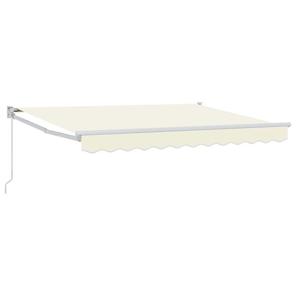 vidaXL Manuell einziehbare Markise Creme 2,5 x 2 m