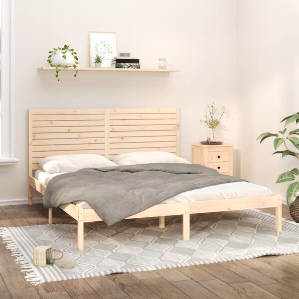 vidaXL Massivholzbett 200x200 cm