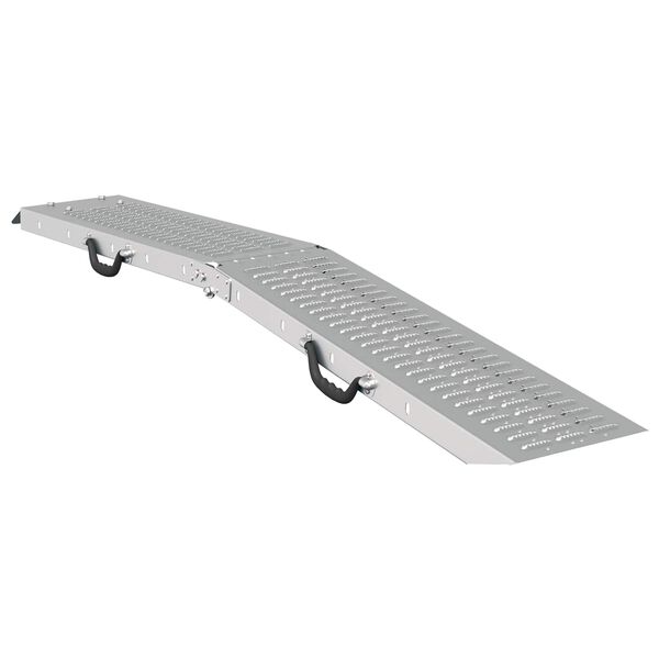 vidaXL Laderampe 2 pcs Silber 166 x 22,5 x 4,5 cm Verzinkter Stahl