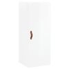 vidaXL Highboard Hochglanz-Wei&szlig; 34,5x34x180 cm Holzwerkstoff