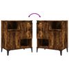 vidaXL Sideboards 3 Stk. R&auml;uchereiche 60x35x70 cm Holzwerkstoff