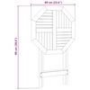 vidaXL Gartentisch Klappbar &Oslash;60x75 cm Massivholz Akazie