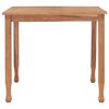 vidaXL Garten-Esstisch 85x85x75 cm Teak Massivholz