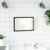 vidaXL LED-Badspiegel Braun Eichen-Optik 60x8,5x38 cm Holzwerkstoff