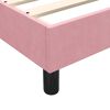 vidaXL Boxspringbett mit Matratze & LED Rosa 180x220 cm Samt