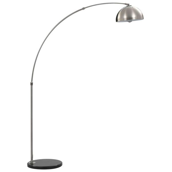 vidaXL Bogenlampe 60 W Silbern E27 170 cm