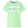 Kinder T-Shirt Neongr&uuml;n 128