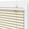 vidaXL Plissee Creme 50x200 cm Stoffbreite 49,4 cm Polyester