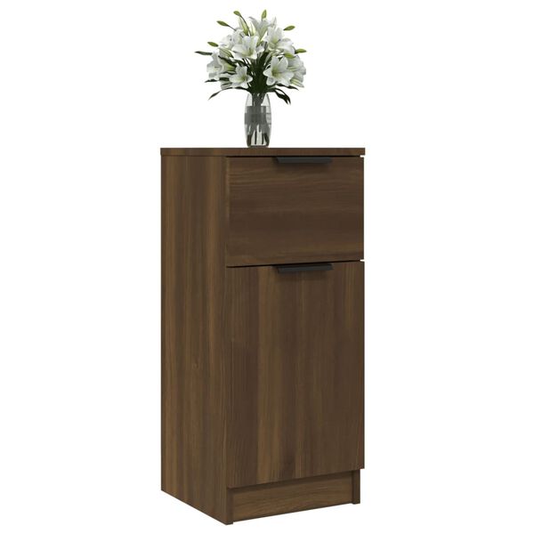 vidaXL Sideboard Braun Eichen-Optik 30x30x70 cm Holzwerkstoff