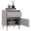 vidaXL Nachttisch Grau Sonoma 40x35x50 cm