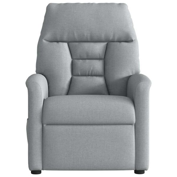 vidaXL Massagesessel Hellgrau Stoff