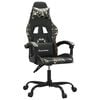 vidaXL Gaming-Stuhl Schwarz und Tarnfarben Kunstleder