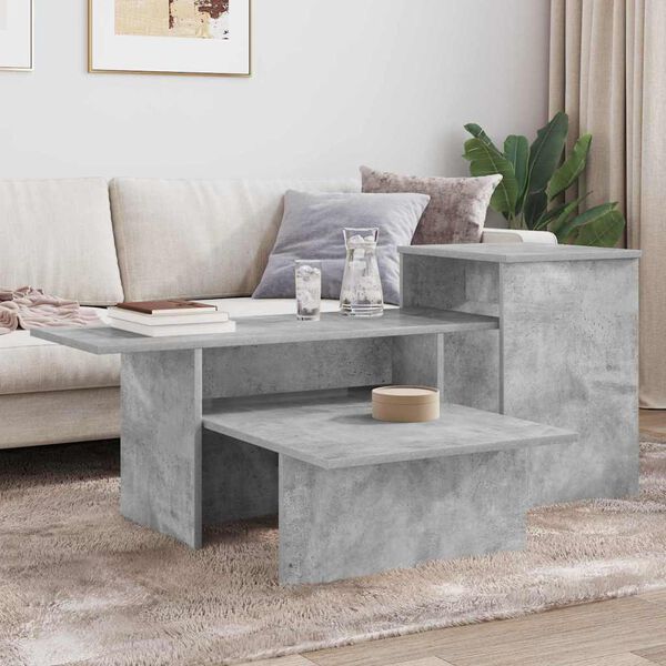 vidaXL Konsolentisch Beton Grau 91,5 x 35 x 38,5 cm Holzwerkstoff