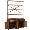 vidaXL Sideboard mit Einlegeb&ouml;den Altholz Massiv 120x35x200 cm
