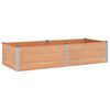 vidaXL Hochbeet Braun 250 x 100 x 54 cm WPC und Aluminium