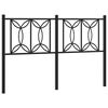 vidaXL Kopfteil Metall Schwarz 135 cm