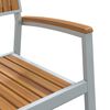 vidaXL Garten Essgruppe 7 pcs Grau Massivholz Akazie