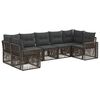 vidaXL Gartensofa-set 7 stk. 7-Sitzanzahl Grau und Dunkelgrau