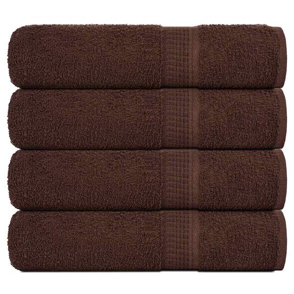 vidaXL Handt&uuml;cher FROGN 4 Stk. Braun 50x100 cm 360 g/m&sup2;