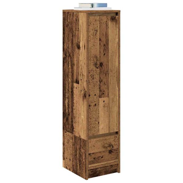 vidaXL Highboard Altholz-Optik 29,5x34x119,5 cm Holzwerkstoff