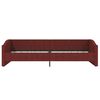 vidaXL Tagesbett mit Matratze USB Weinrot Stoff 90x200 cm