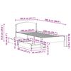 vidaXL Massivholzbett ohne Matratze 100x200 cm Kiefernholz