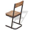 vidaXL Esszimmerst&uuml;hle 4 Stk. Massivholz Teak