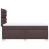 vidaXL Boxspringbett mit Matratze Dunkelbraun 90x190 cm Stoff
