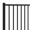 vidaXL Kopfteil Metall Schwarz 120 cm