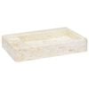 vidaXL Waschbecken Creme 58x39x10 cm Marmor