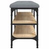 vidaXL Schuhbank Sonoma-Eiche 102x32x47 cm Holzwerkstoff
