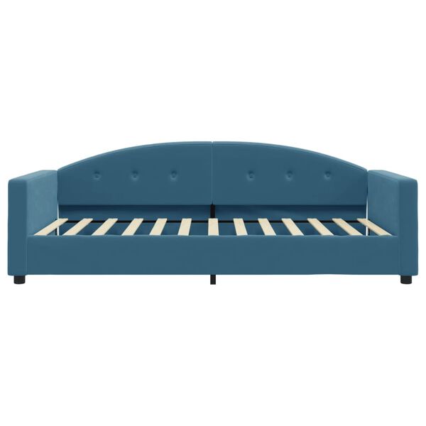 vidaXL Tagesbett mit Matratze Blau 100x200 cm Samt