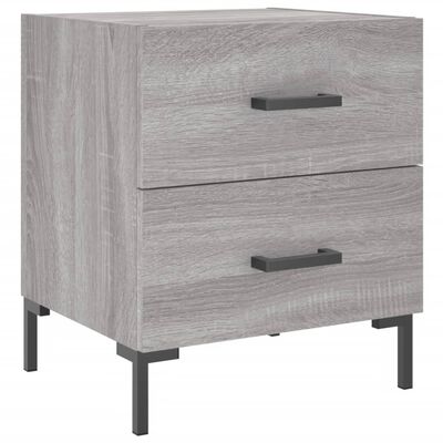 vidaXL Nachttisch Grau Sonoma 40x35x47,5 cm Holzwerkstoff