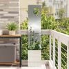 vidaXL Garten Sichtschutz-Leinwand Silber 32 x 150 cm Verzinkter Stahl