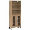 vidaXL Highboard 2 Stk. Artisan-Eiche 69,5 x 34 x 180 cm