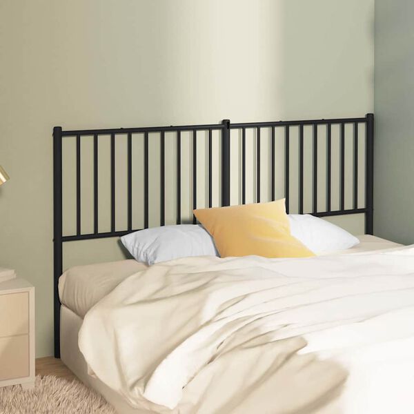 vidaXL Ersatz-Kopfteil Metall Schwarz 150 cm