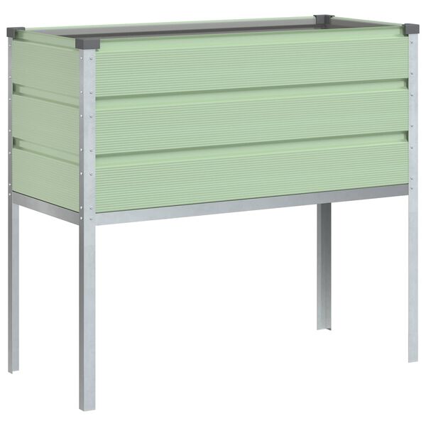 vidaXL Pflanzk&uuml;bel Pastellgr&uuml;n 100 x 45 x 90 cm Verzinkter Stahl